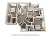 Poplar floor plan Poplar floor plan, 1070 Sq. Ft. at The Winds at Poplar Creek, Schaumburg, IL